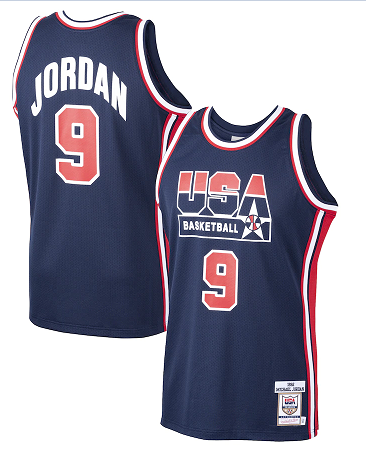 2020 Men Chicago Bulls9 Jordan blue USA NBA Jersey Print->chicago bulls->NBA Jersey
